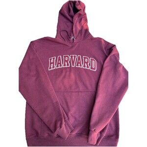 Champion Harvard University Hoodie Maroon Large‎ College Sweatshirt